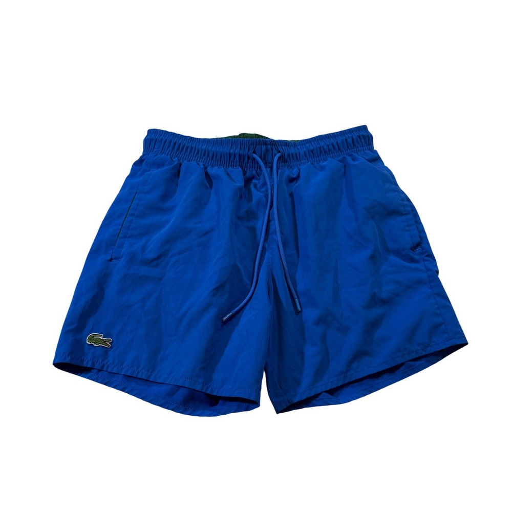 Lacoste Swim Shorts Trunks S Blue Crocodile Resortwear Beach Vacation Summer